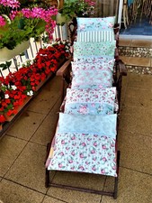 Kissen Sofakissen Rosen Streifen Dekokissen Neu ca 45x45 cm Handarbeit 5xMuster