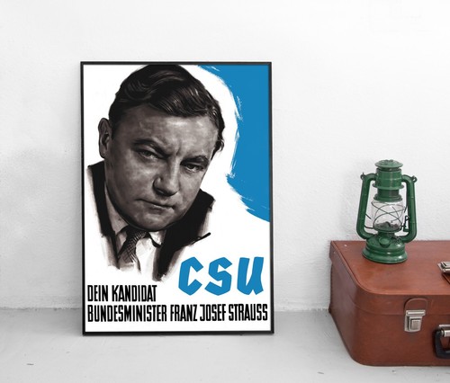 Poster csu franz - franz, strauß