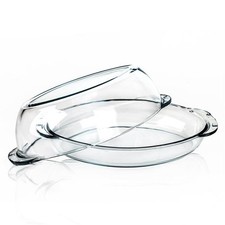 Auflaufform mit Deckel Oval 4,65 Liter Glasform