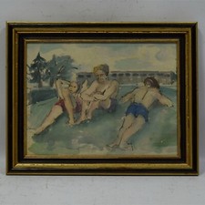 Altes aquarell gemälde - aquarell,
