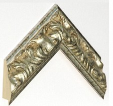 Leerrahmen Bilderrahmen-Holz-Barock-Sondermaße-alle Größen 931A Altsilber