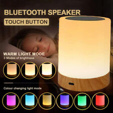 LED Nachttischlampe RGB Nachtlicht Touch Dimmbar Atmosphäre USB Tischlampe Akku