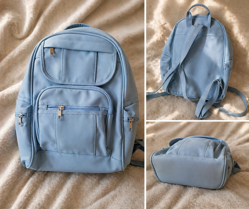 Rucksack bleu farbig - , material