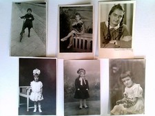 6x Kinder, Fotografien, 6 AK, ungelaufen, 2x datiert 1929/1932, ca. 1920-1935, K
