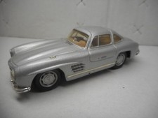 Modellauto Hongwell Mercedes Benz 300SL Gullwing silber 1:43 o.OVP Made in China