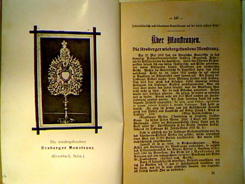 über monstranzen die - -,