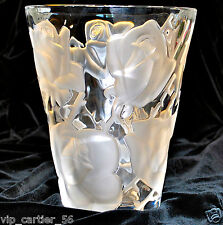 KRISTALL VASE LALIQUE ISPAHAN NP 2.500€ ca.4,9kg 24cmH 19,8cmD NO BOX+PAPIER+TOP