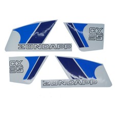 Zuendapp Aufkleber kpl. Lacksatz  CX25 weiß 448-151.35