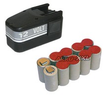 Akku für AEG / Atlas Copco 12V 2,4Ah NIMH B12, BX12, BXS12, BXL12, MXS12