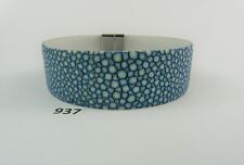 937) Rochenleder Armband 2 cm Breit mit Edelstahl Verschluss 