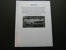 1969 Opel Kadett, Rallye