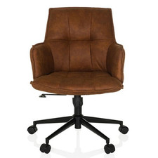 hjh LIVING SOLAO LIFE Home Office Bürostuhl Drehstuhl Schreibtischstuhl braun