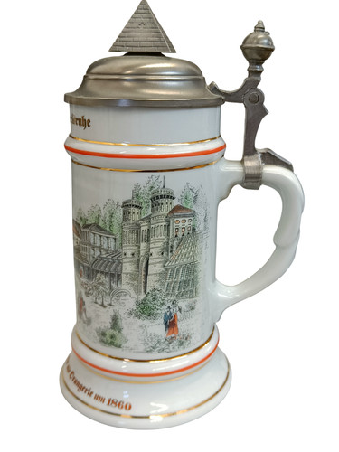 Vintage souvenir bierkrug mit - souvenir,