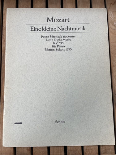 Edition schott 1630 - , mozart