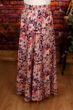 Vintage orig 70er Boho Hippie Rock lang Blumenmuster Baumwolle 40