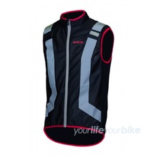 WOWOW FLANDRIEN FAHRRAD WESTE #L REFLEX BIKE SPORT SICHERHEITS WESTE SIGNAL WIND