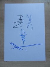 Böhse Onkelz Autogramme signed A4 Karteikarte