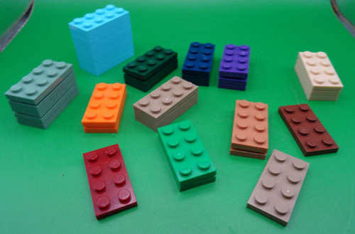38x lego platten - 38x,