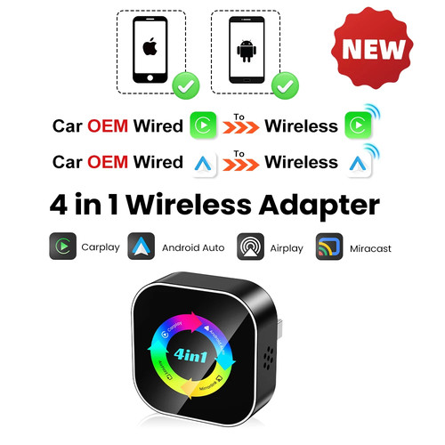 Wireless carplay adapter 4in1 - wireless,