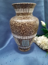 Alte Keramik Vase  Braun