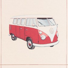 Dekostoff Gobelin VW rot 48 x 48 cm I