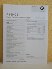 BMW Motorrad Prospekt: F 650