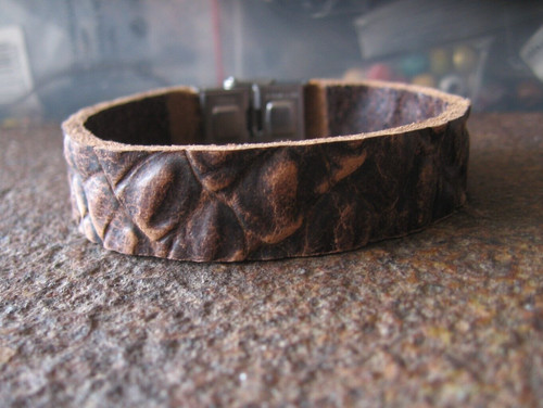 Büffelleder leder armband - büffelleder,