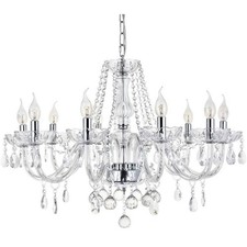 A1A9 Moderner Kristallleuchter mit 10 Lichtern, Klare K9 Kristallglas