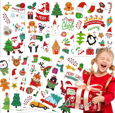 128 Stück Weihnachtssticker