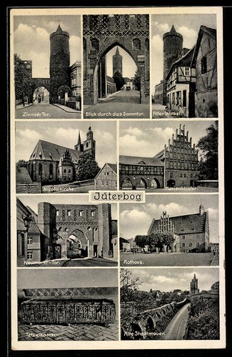 Jüterbog zinnaer tor - ak,