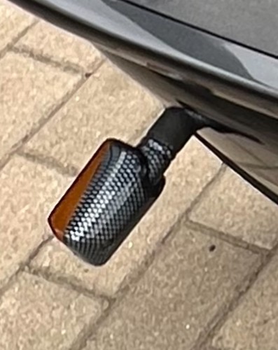Blinker mit gläser carbon - mit,