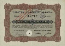 HOLSTEN Brauerei 1920 Altona Hamburg Kiel Hansa Dresden Feldschlößchen Carlsberg