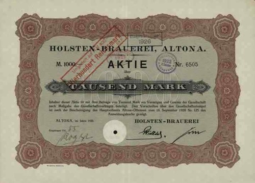 Holsten brauerei 1920 - brauerei,