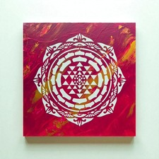 30x30cm Sri Yantra Energiebild