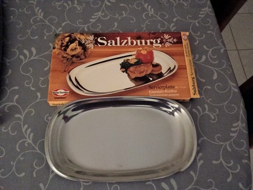 Servierplatte edelstahl - servierplatte,,