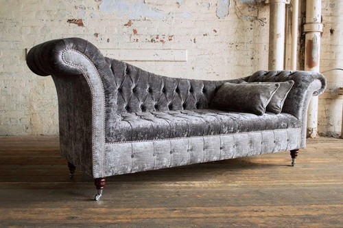 Graue chesterfield couch sofa - chesterfield,