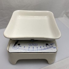 alte Juwel Küchenwaage Haushaltswaage 5kg Porzellan vintage Deko Reg10/c