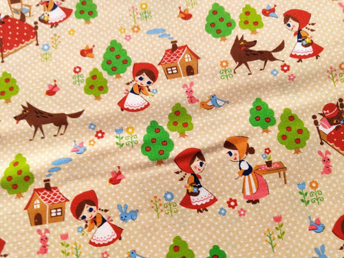 Stoff rotkäppchen kinderstoff - rotkäppchen,