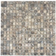 Marmorboden Mosaikboden Naturstein Mosaikfliesen Terracotta Grün Braun Beige