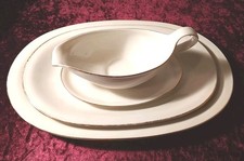 Souciere mit 2 Fleischplatte v. Eschenbach Porzellan Bavaria Germany/ Goldrand 
