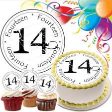 14.Geburtstag Tortenaufleger