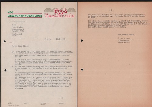 Vockerode brief 1988 - brief, 1988,