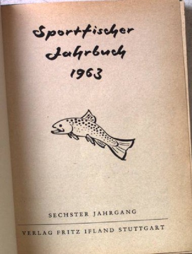 Sportfischer jahrbuch 1963 - sportfischer,