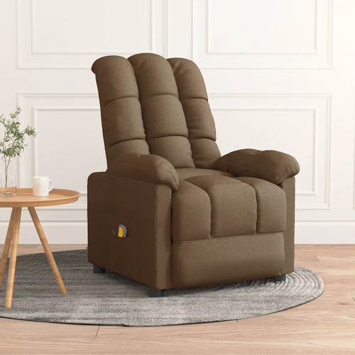 Massagesessel braun stoff mit - braun,