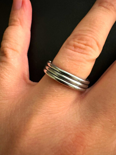 Fossil stapelring set teilig - stapelring-set, 3-teilig
