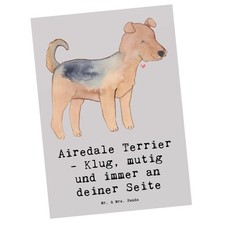 Postkarte Airedale Terrier -