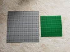 LEGO Bauplatten / 38x38cm & 25x25cm / Grau & Grün / Top Zustand