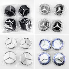 4x Mercedes 75mm Nabendeckel