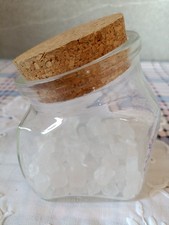 Glas mit Kandiszucker, Design Glas mit Korkdeckel, Stabil, Bonbon-Glas