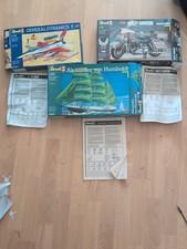 Revell Modell Bausatz Konvolut 1:50 Schiff  F-16 1:27 Jat  Harley Davidson